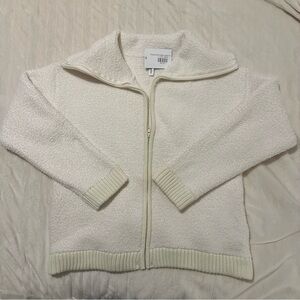 NWT ✨ Sherpa Fold-Over Zip-Up Cardigan Jacket